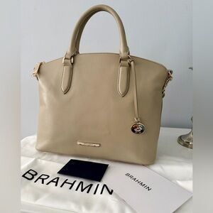 Brahmin Daxbury Tan Leather Satchel Bag NWT